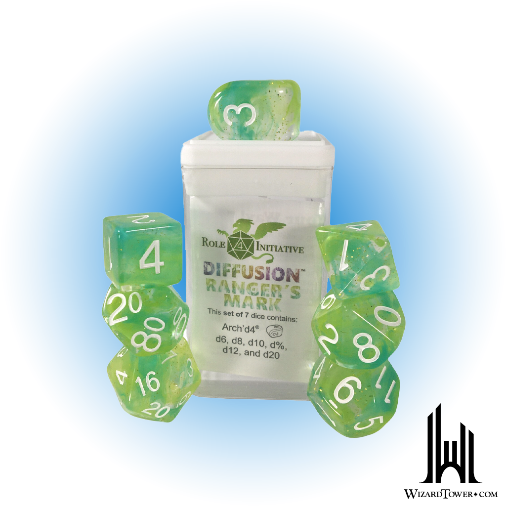 SET OF 7 DICE: DIFFUSION RANGERS MARK
